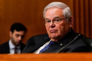 U.S. Senator Bob Menendez (D-NJ) attends a Senate Finance Committee hearing on the 2025 budget on Capitol Hill in Washington