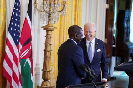 Kenyan President William Ruto visits U.S., in Washington