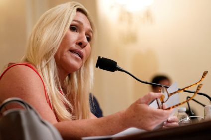 FILE PHOTO: U.S. Rep. Marjorie Taylor Greene