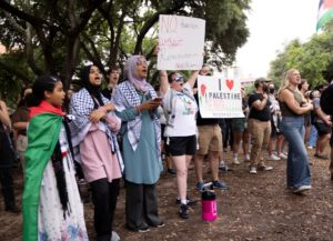 Pro-Palestinian protests continue on the UT campus