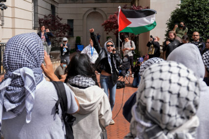 Protests continue on Columbia University campus in support of Palestinians