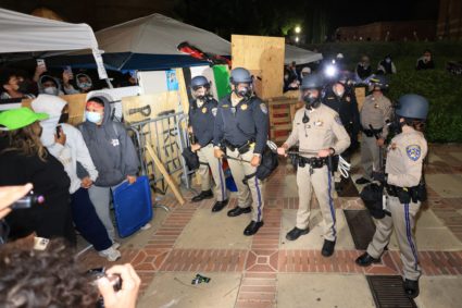Protests amid ongoing conflict between Israel and Hamas, at UCLA in Los Angeles