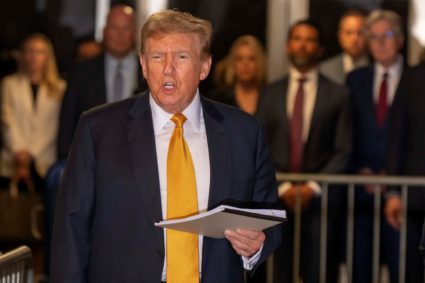 Former U.S. President Trump's criminal trial on charges of falsifying business records continues in New York