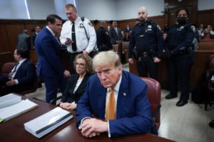 Former U.S. President Trump's criminal trial on charges of falsifying business records continues in New York