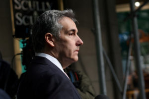 Michael Cohen departs home to testify in Republican presidential candidate and former U.S. President Donald Trump's crimin...