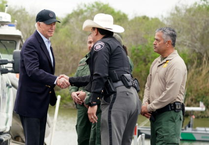 U.S. President Joe Biden visits the southern border city of Brownsville, Texas