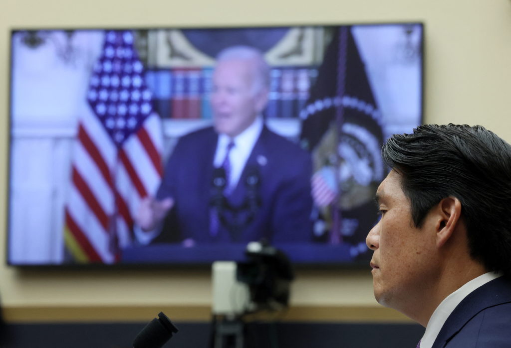 Special Counsel Hur testifies before a House Judiciary Committee on his inquiry into President Biden's handling of classif...