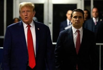 Former U.S. President Trump's criminal trial on charges of falsifying business records continues in New York