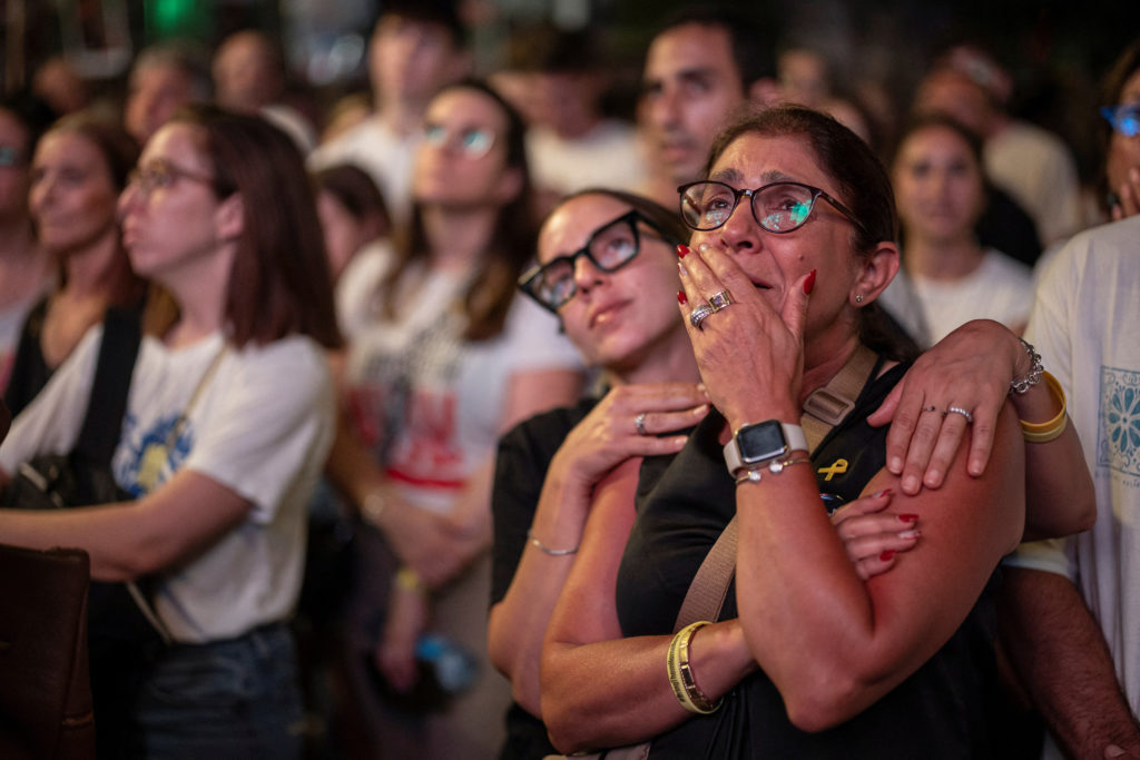 Rally in support of hostages in Gaza in Tel Aviv