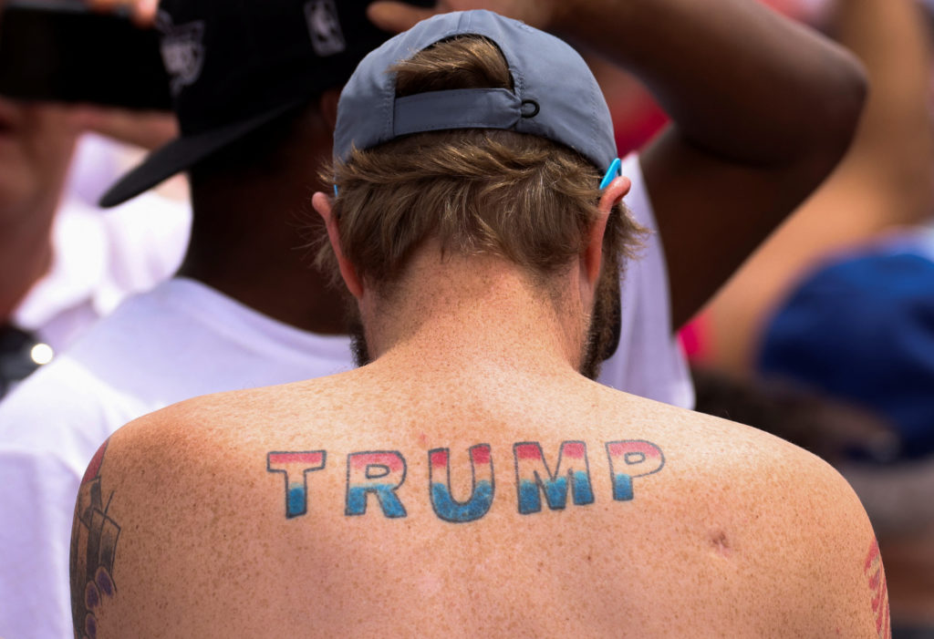 Republican presidential candidate and former U.S. President Donald Trump holds a campaign event in Las Vegas