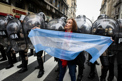 Argentina's Senate passes Milei&rsquo;s plan to slash spending as protesters clash with police