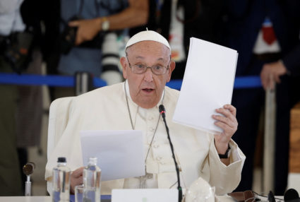 Pope Francis becomes first pontiff to address G7 summit, pushes for stronger guardrails on AI
