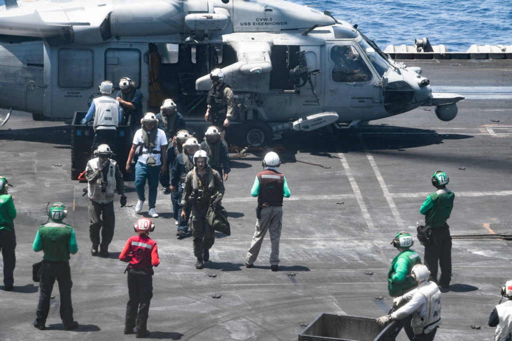 U.S. Naval forces rescue crew from Greek-owned ship struck by Houthis in Red Sea