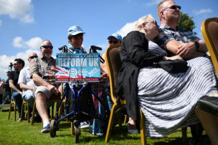 Reform UK party general election campaign event in Kent