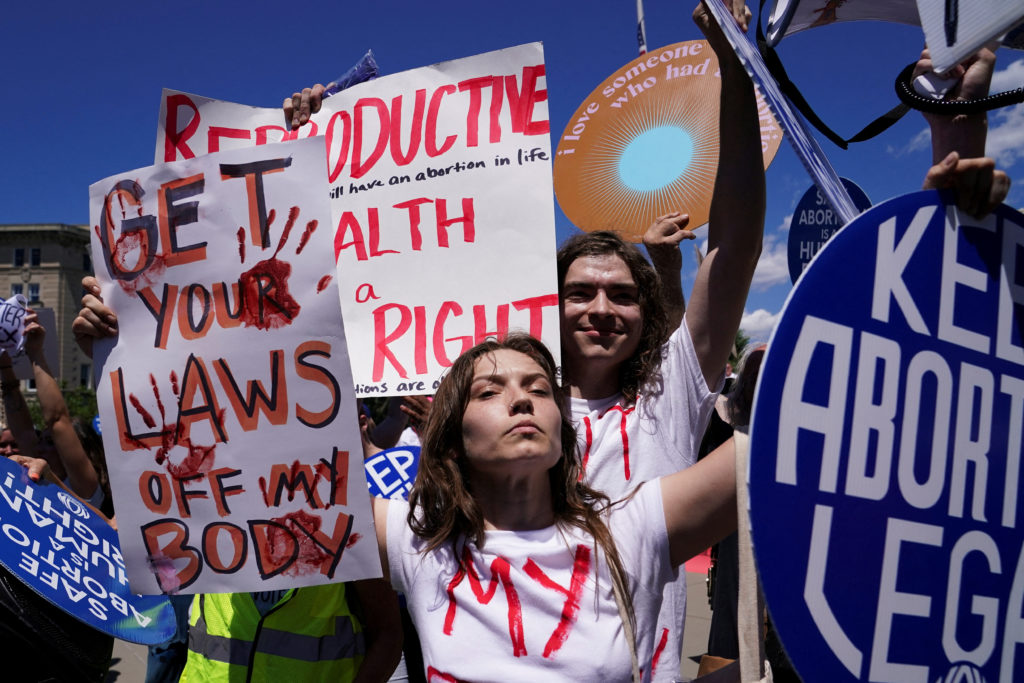 FILE PHOTO: The second anniversary of the U.S. Supreme Court overturning Roe v. Wade, in Washington