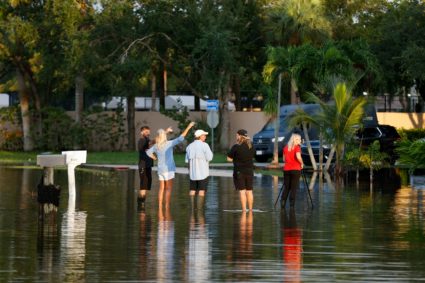 Aftermath of heavy rain and flood in Florida