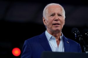 U.S. President Joe Biden campaigns in Raleigh
