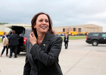 U.S. Vice President Harris visits Detroit