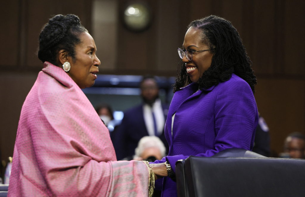 U.S. Senate Judiciary Committee holds hearing on Judge Ketanji Brown Jackson's nomination to the Supreme Court on Capitol ...