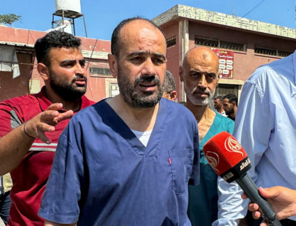 Palestinian doctor Mohammad Abu Selmeyah is released from an Israeli jail