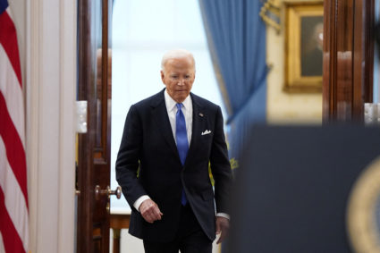 U.S. President Biden delivers remarks after the U.S. Supreme Court ruled on former U.S. President and Republican president...