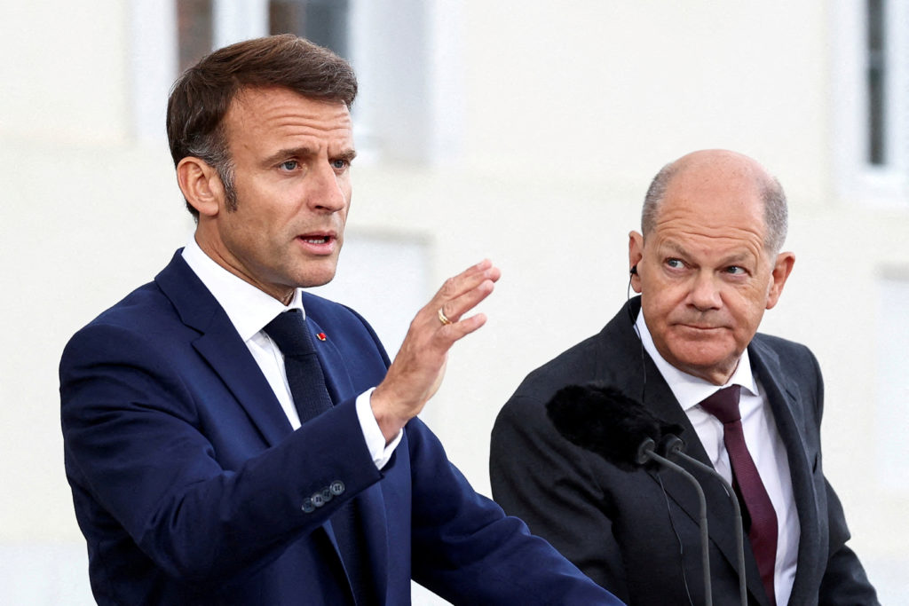 FILE PHOTO: Franco-German cabinet meeting, in Gransee
