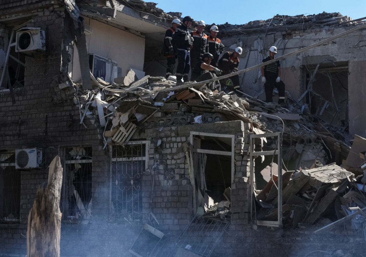 Russian Missile Attack Hits Ukrainian Children S Hospital Amid