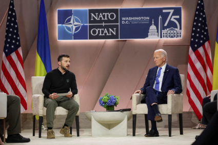 WATCH: Ukraine's Zelenskyy asks Biden to lift U.S. limits on striking Russian military targets