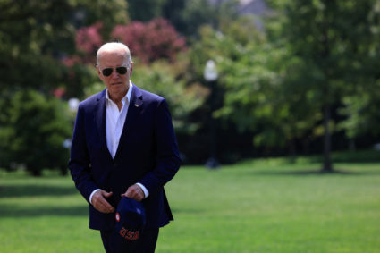 President Joe Biden returns from Camp David
