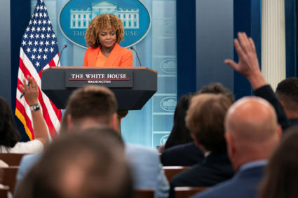 White House Press Secretary Karine Jean-Pierre Holds a Press Briefing at the White House