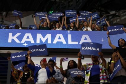 Democratic presidential candidate and U.S. Vice President Kamala Harris campaigns in Atlanta