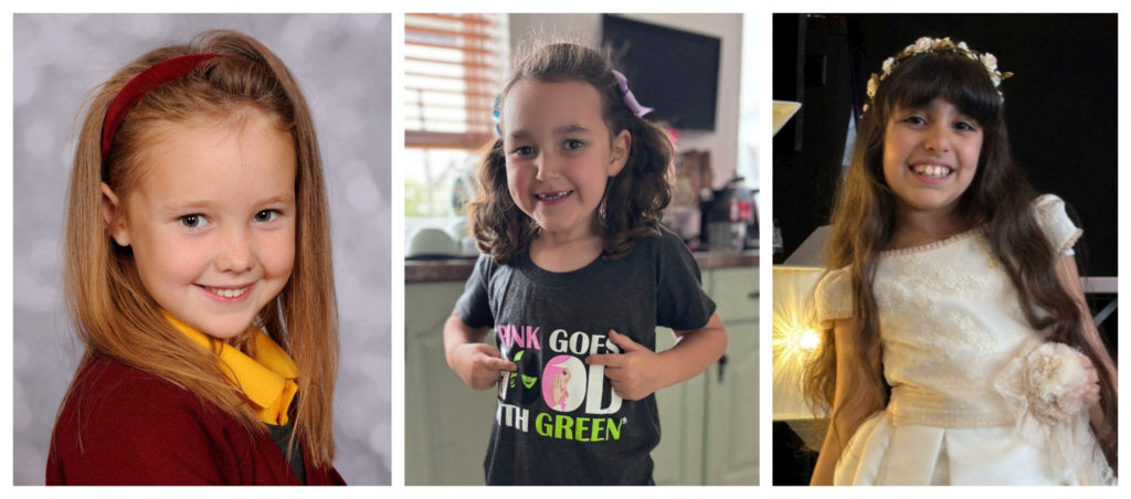 A combination image shows Elsie Dot Stancombe, Bebe King and Alice Dasilva Aguiar, victims of a knife attack during a danc...