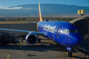 FILE PHOTO: A Southwest plane is shown at the gate in Kahului Airport in Maui