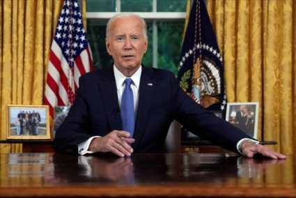 Biden explains decision to end 2024 bid in Oval Office address