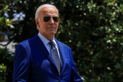 U.S. President Joe Biden departs on travel to Texas from the South Lawn of the White House