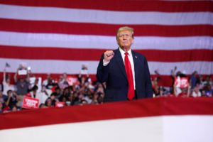 Former U.S. President and Republican presidential candidate Trump's campaign event in Philadelphia