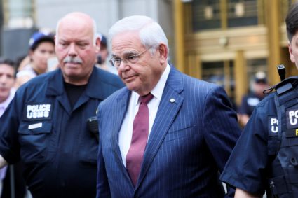 U.S. Senator Robert Menendez (D-NJ) trial in connection with an alleged corrupt relationship with three New Jersey busines...