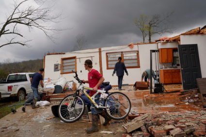 Volatile storm system delivers extreme weather including tornados through the South and Midwest