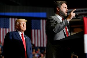 FILE PHOTO: Former U.S. President Trump holds a rally in Ohio