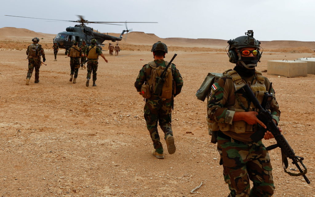 Iraqi Special Forces conduct military operation against ISIS in Anbar province
