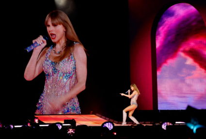Swift performs during "The Eras Tour" in Tokyo