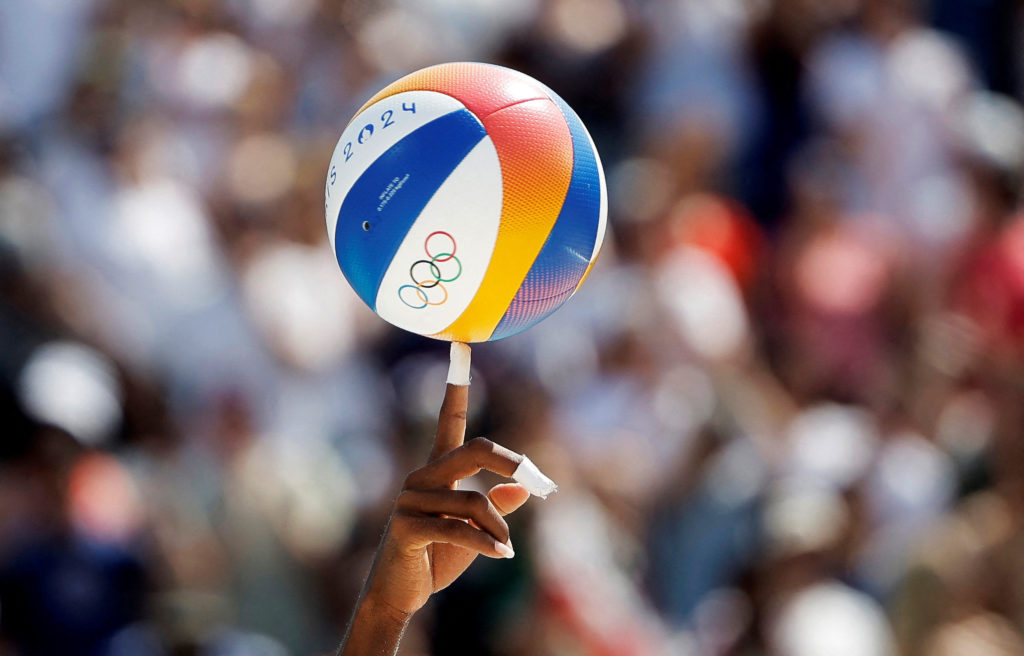 Beach Volleyball - Men's Preliminary Phase - Pool D - Cuba vs Morocco (Diaz/Alayo vs Abicha/Elgraoui)