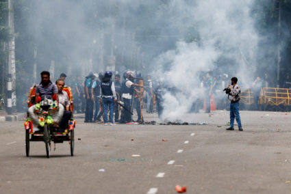 Protest against Bangladeshi PM Hasina, in Dhaka