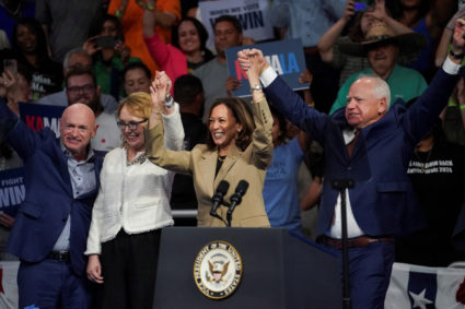 U.S. Vice President and Democratic presidential candidate Harris campaigns in Arizona