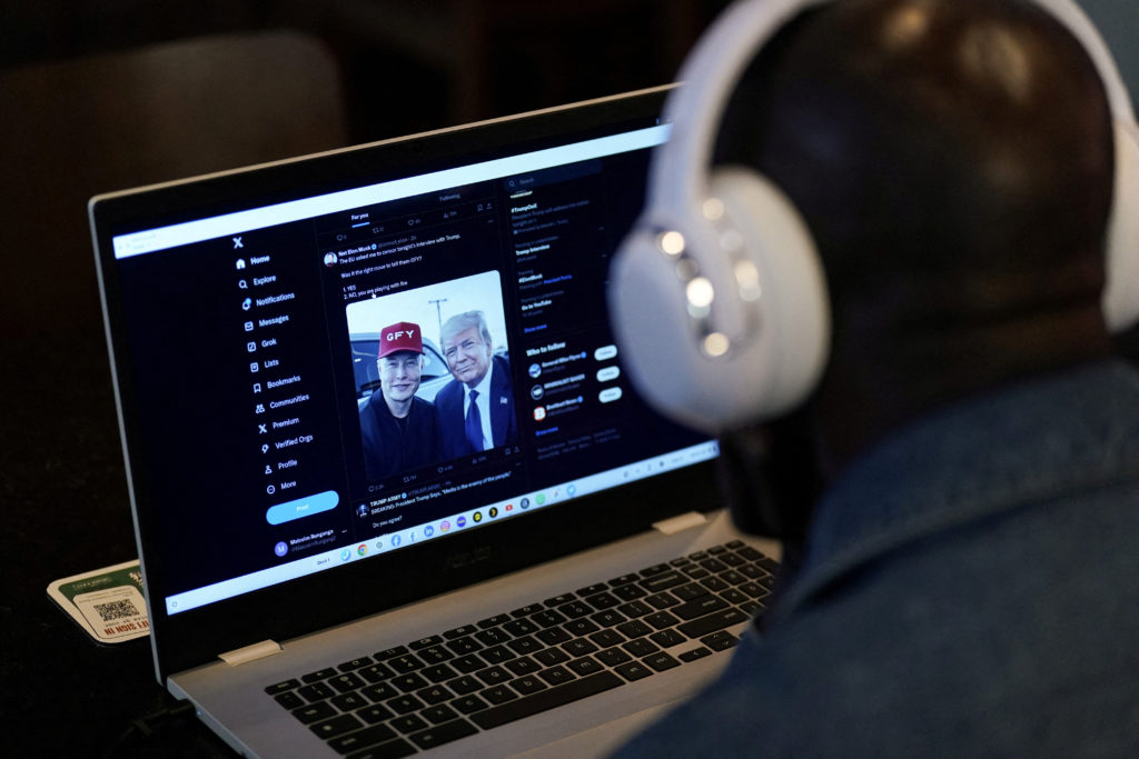 Billionaire Musk interviews Trump on the X social media network