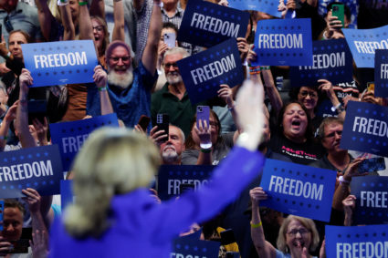 Democrats make case for Harris at party's convention with the Obamas taking center stage