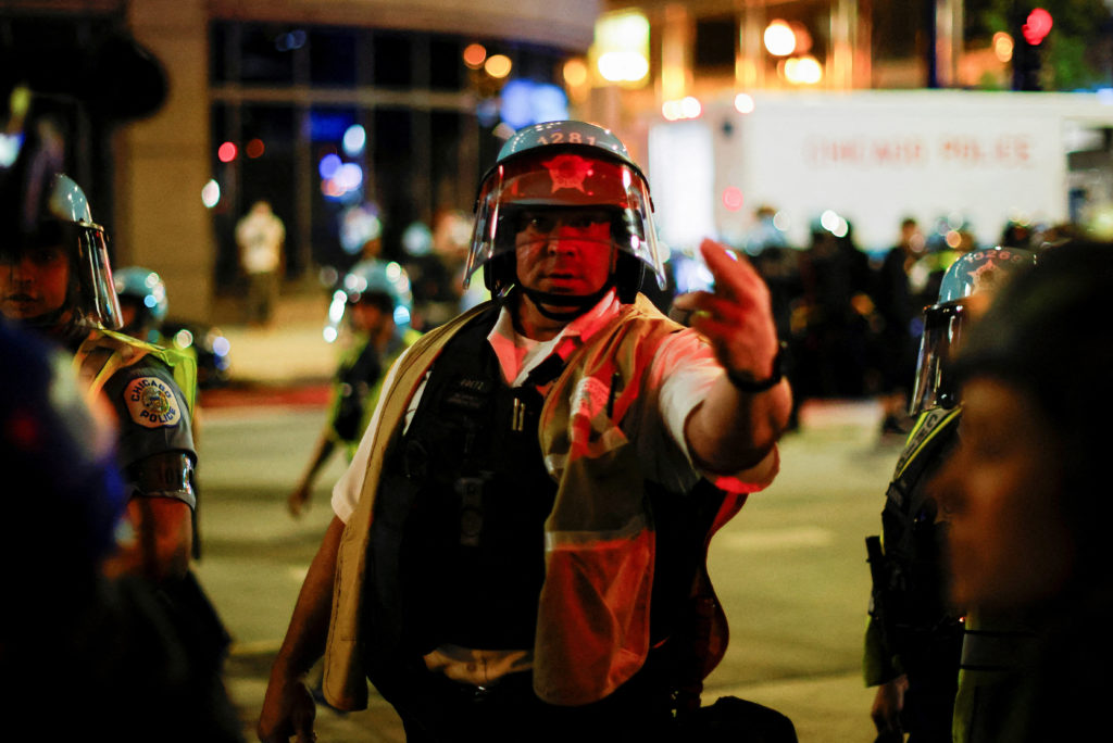 Protest at the Israeli consulate in Chicago