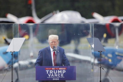 WATCH: Trump and Vance hold outdoor campaign rally in North Carolina