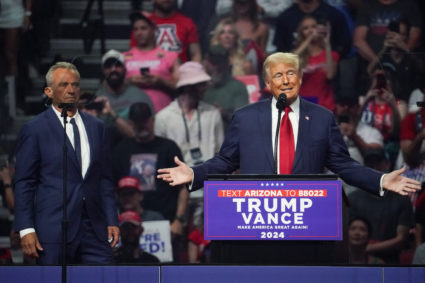 Republican presidential nominee and former U.S. President Trump holds rally in Glendale, Arizona
