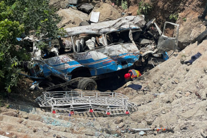 At least 36 people died in two separate bus crashes in one day in Pakistan, officials say